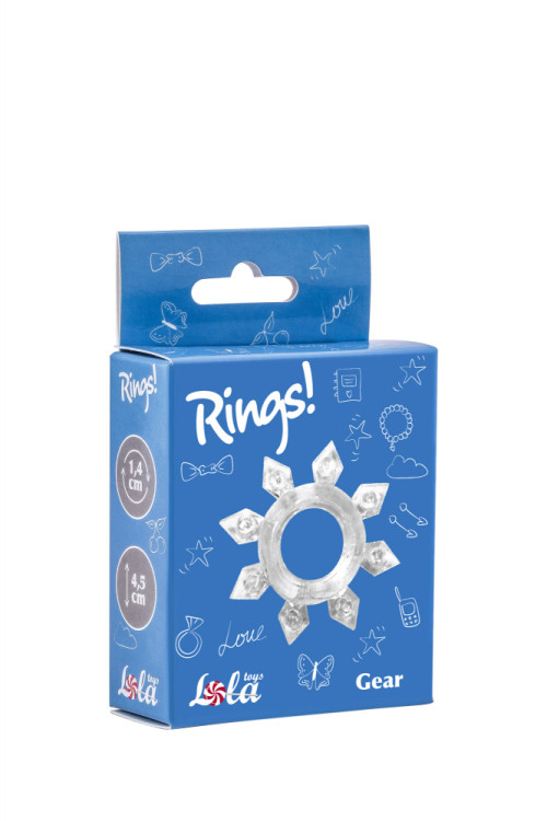 Эрекционное кольцо Rings Gear white 0112-20Lola-1