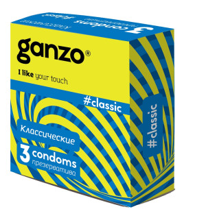 Презервативы "GANZO" №3 CLASSIC классические, с обильной смазкой