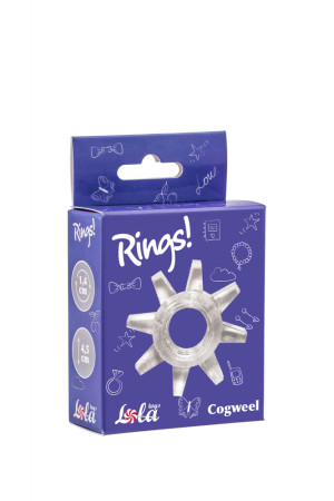 Кольцо эрекционное "Ring Cogweel White", белое