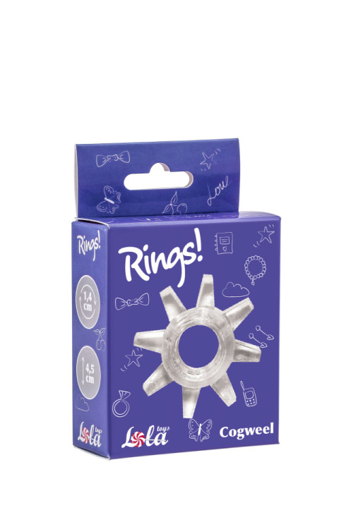 Эрекционное кольцо Rings Cogweel white 0114-90Lola-1