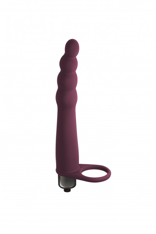 Вибронасадка для двойного проникновения Pure Passion Bramble Wine red 1201-02lola1