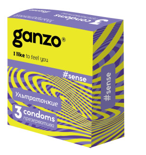 Презервативы "GANZO" №3 "Ultra thin" Ультратонкие