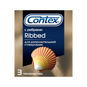 Презервативы "Contex" №3 - "Ribbed", ребристые