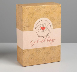 Коробка складная "С любовью" 16х23х7,5 см, арт. 5276611