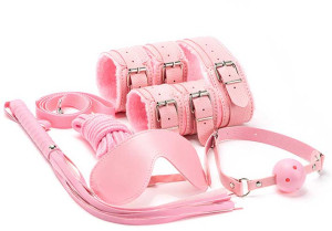 Набор аксессуаров БДСМ "Paluba Pink", 7 предметов розовый