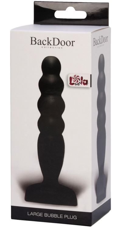 Анальный стимулятор Large Bubble Plug black 511518lola