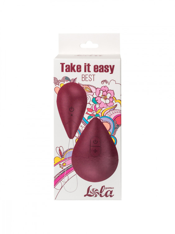 Виброяйцо с пультом управления Take it Easy Best Wine Red 9021-01lola1