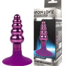 Анальная втулка цвет основания фиолетовый, вес 99 г, L 90 мм D 14x22x30 мм арт. IL-28011-VLT