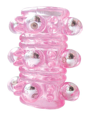 Насадка "Crystal sleeve" с шариками и пупырышками, арт. EE-10085
