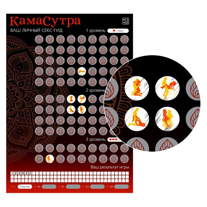 СКРЕТЧ-ПЛАКАТ СЕКС-ГИД. КАМАСУТРА , А3, арт. 77544481