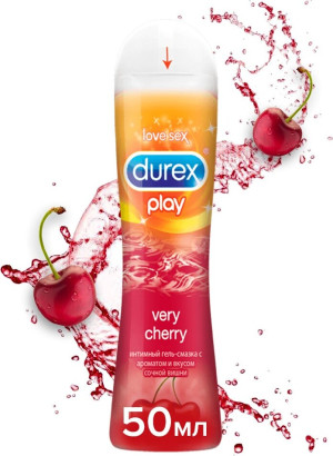 Гель-смазка "Durex Play" - "Very Cherry" со сладким ароматом вишни, 50 мл