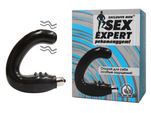 Анальный массажер простаты "Sex Expert" с вибрацией, арт. SEM-55001