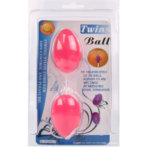 Вагинальные шарики 2шт., розовые D=34 мм. BI-014036-2