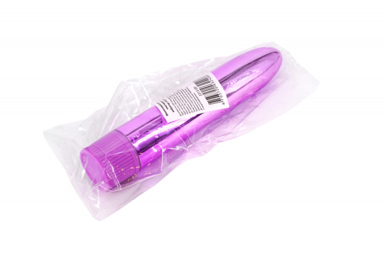 Вибратор фиолетовый глянцевый пластиковый3