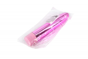 Вибратор розовый глянцевый пластиковый (14*2,5 см) 3313-04