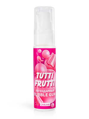 Интимный гель TUTTI-FRUTTI BUBBLE GUM 30 г  арт. LB-30021 маркировка_1