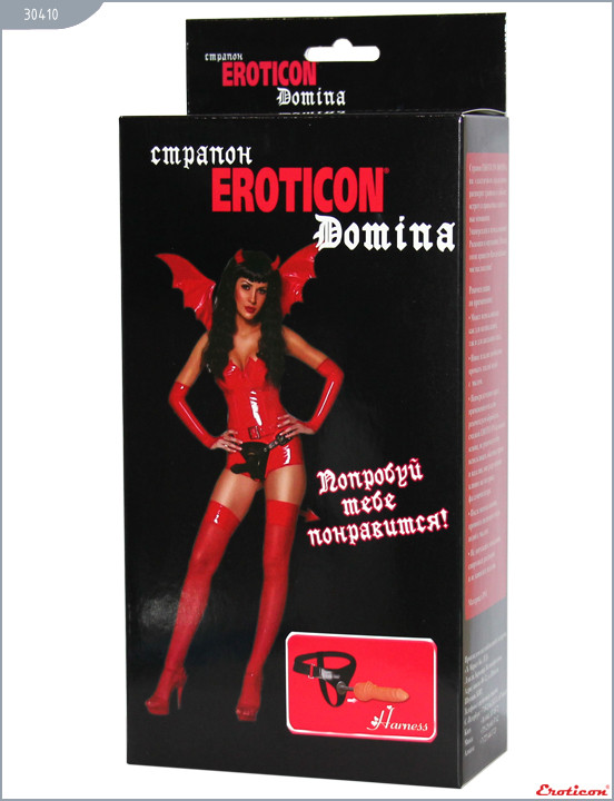330410 Страпон Domina, телесный, 37х197 мм3