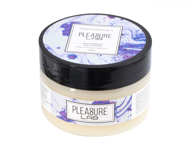 Твердое массажное масло Pleasure Lab Enchanting черная смородина и лаванда 100 мл 1033-02Lab2
