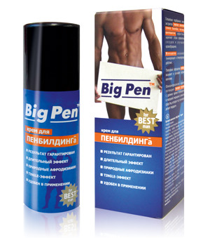 Крем Big Pen для увеличения пениса пенбилдинга 50 гр