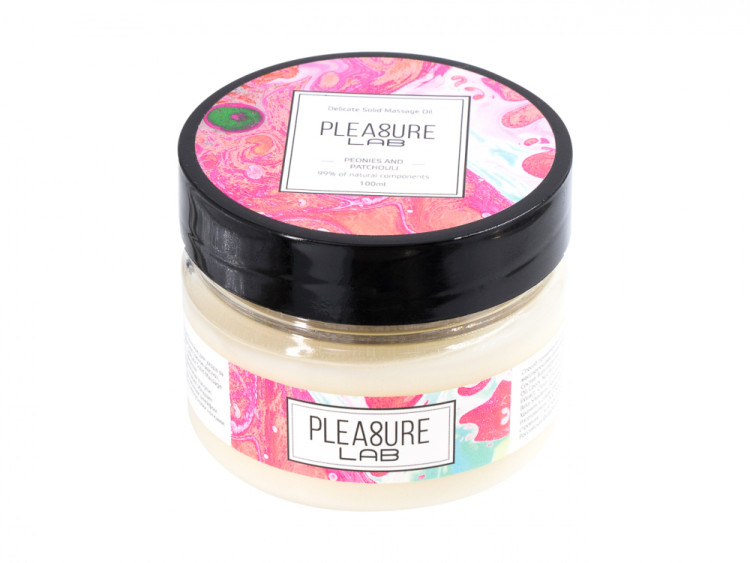 Твердое массажное масло Pleasure Lab Delicate пионы и пачули 100 мл 1034-02Lab2