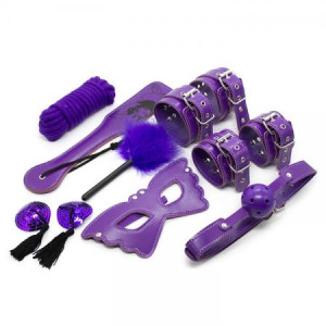 Набор BDSM "Play set", 8предметов, цвет фиолетовый