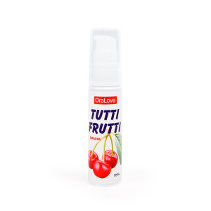 Гель "Tutti Frutti" серия "OraLove", со вкусом и ароматом вишни, для орального секса, 30мл