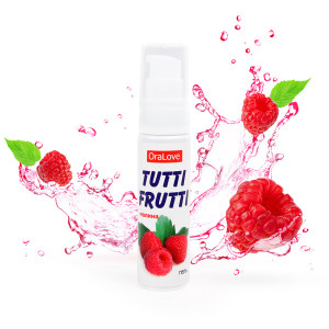 Гель "Tutti Frutti" серия "OraLove", со вкусом и ароматом малины, для орального секса, 30мл