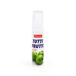 Гель "Tutti Frutti" серия "OraLove", со вкусом и ароматом яблока, для орального секса, 30мл