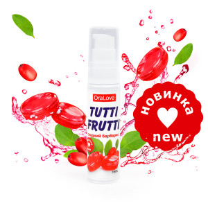 Гель "Tutti Frutti" серия "OraLove", со вкусом и ароматом сладкий барбарис, для орального секса 30мл