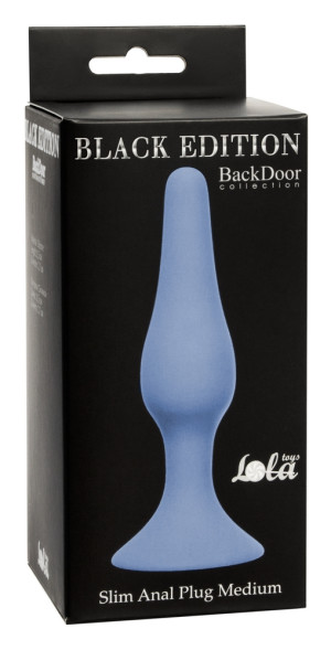Анальная пробка "Slim Anal Plug Medium Blue"