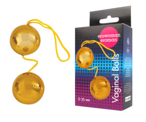 Шарики вагинальные "Balls" золотые d 35mm EE-10097Z