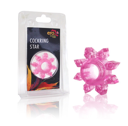 Кольцо эрекционное Cockring star - звёздочка, арт.EE-10119