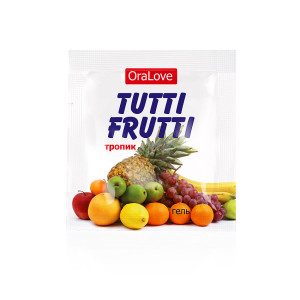 Гель "Tutti Frutti" серия "OraLove", со вкусом и ароматом тропических фруктов 4 г.