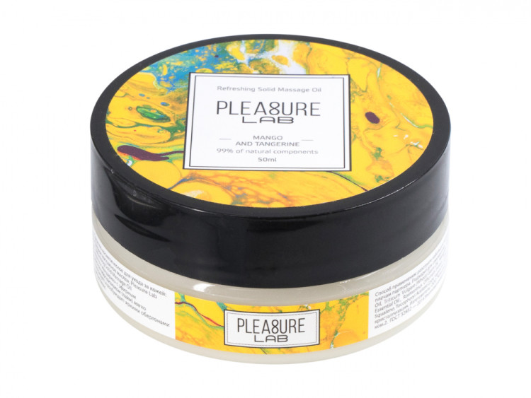 Твердое массажное масло Pleasure Lab Refreshing манго и мандарин 50 мл 1032-01Lab2