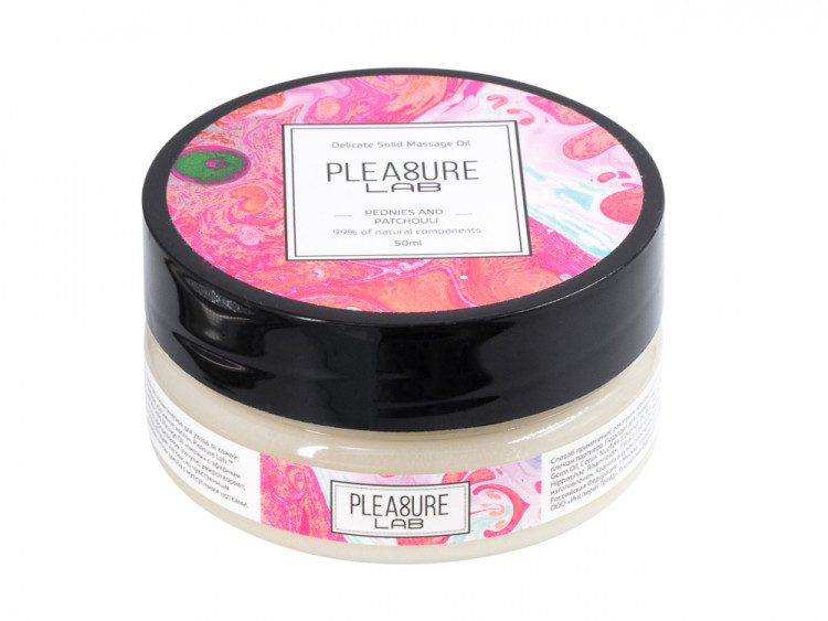 Твердое массажное масло Pleasure Lab Delicate пионы и пачули 50 мл 1034-01Lab2