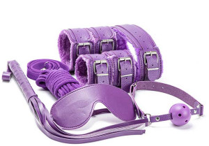 Набор аксессуаров БДСМ "Paluba Lavender", 7 предметов фиолетовый