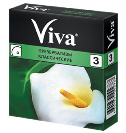 Презервативы Viva классик, 3 шт