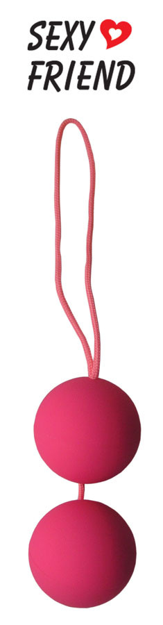 Шарики вагинальные BALLS цвет розовый D 35 мм арт. SF-70151-6
