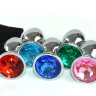 Анальная пробка с кристаллом, никель, диаметр 28 мм, вес 50 гр.-2jpg Анальная пробка с кристаллом, никель, диаметр 28 мм, вес 50 гр.-2jpg