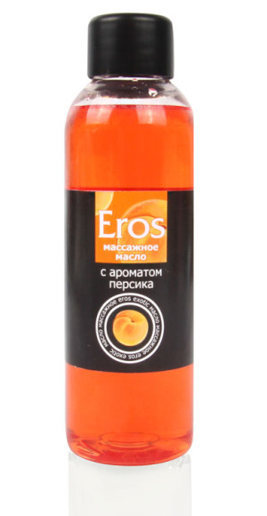Массажное масло "Eros" с ароматом персика 75 мл.
